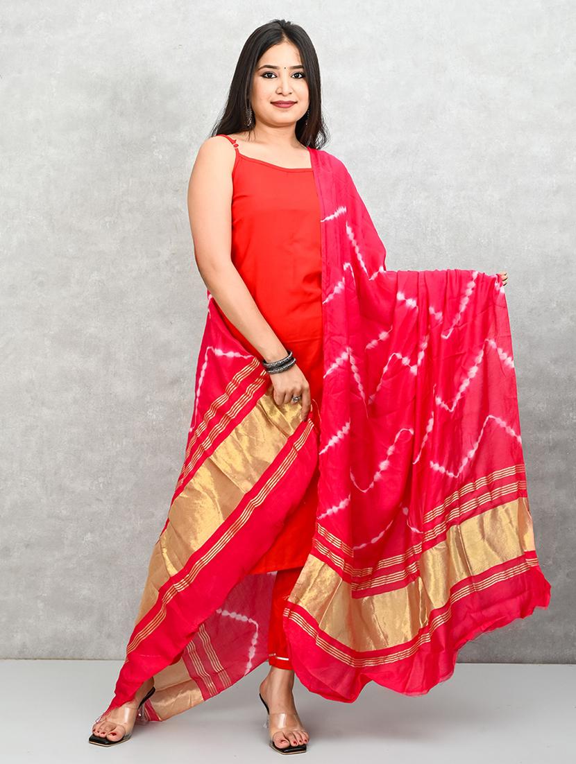 women pink printed dupatta - 21917835 - Standard Image - 2