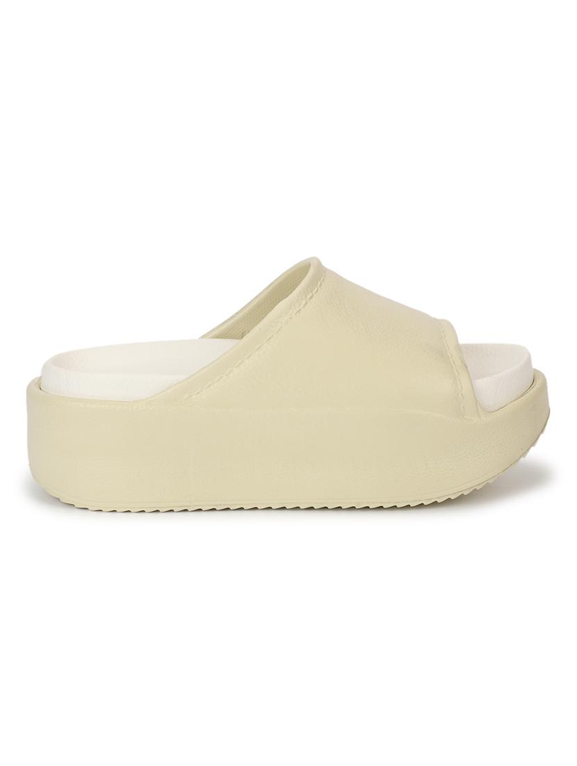 women solid slip on slider - 21917853 - Standard Image - 2