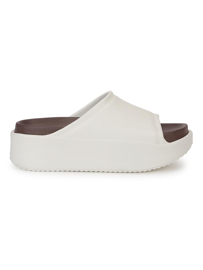 women solid slip on slider - 21917854 - Standard Image - 2