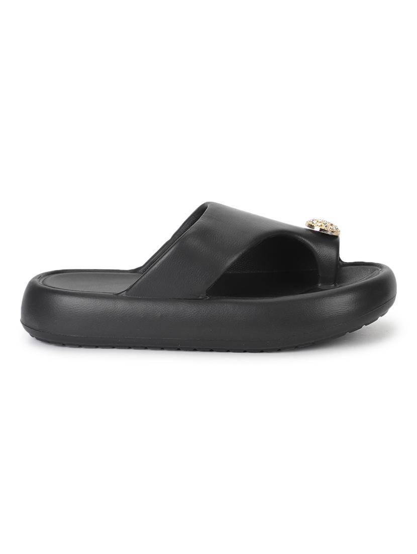 women solid one toe flip flop - 21917856 - Standard Image - 2