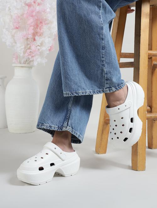 women solid slip on clogs - 21917866 - Standard Image - 0