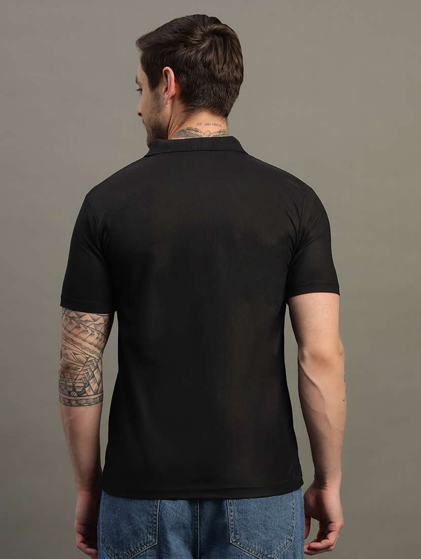 men solid short sleeves polo t-shirt - 21918370 - Standard Image - 2