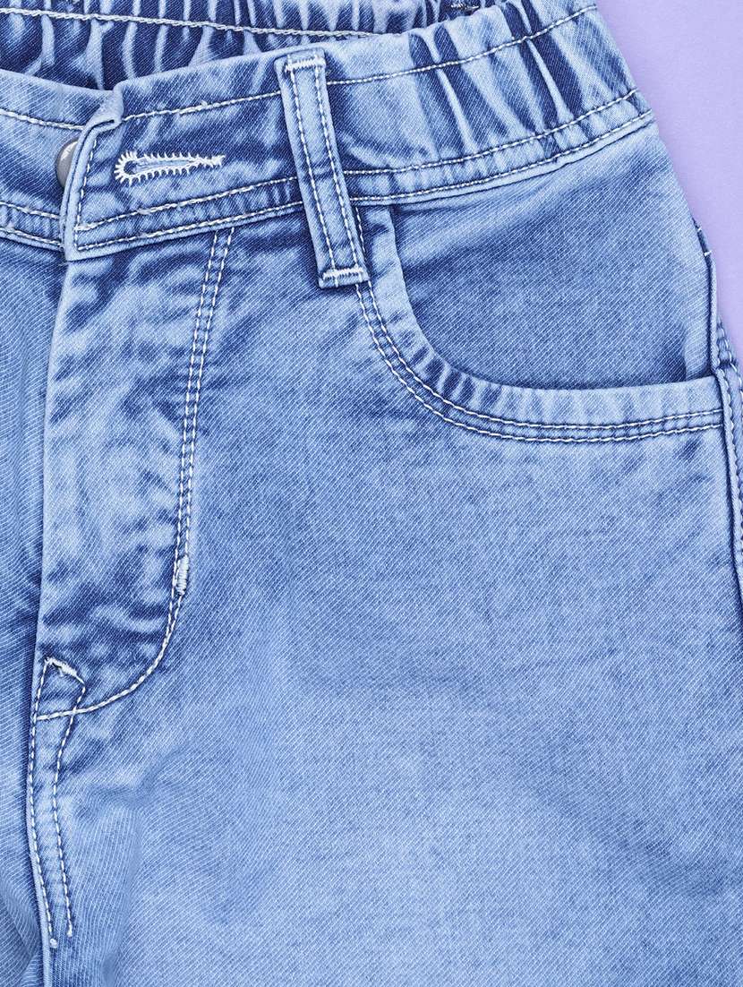 boys solid mid rise denim cargo - 21918447 -  Standard Image - 2