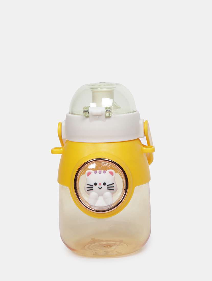 printed yellow plastic sipper bottle for kids - 21918460 -  Standard Image - 2