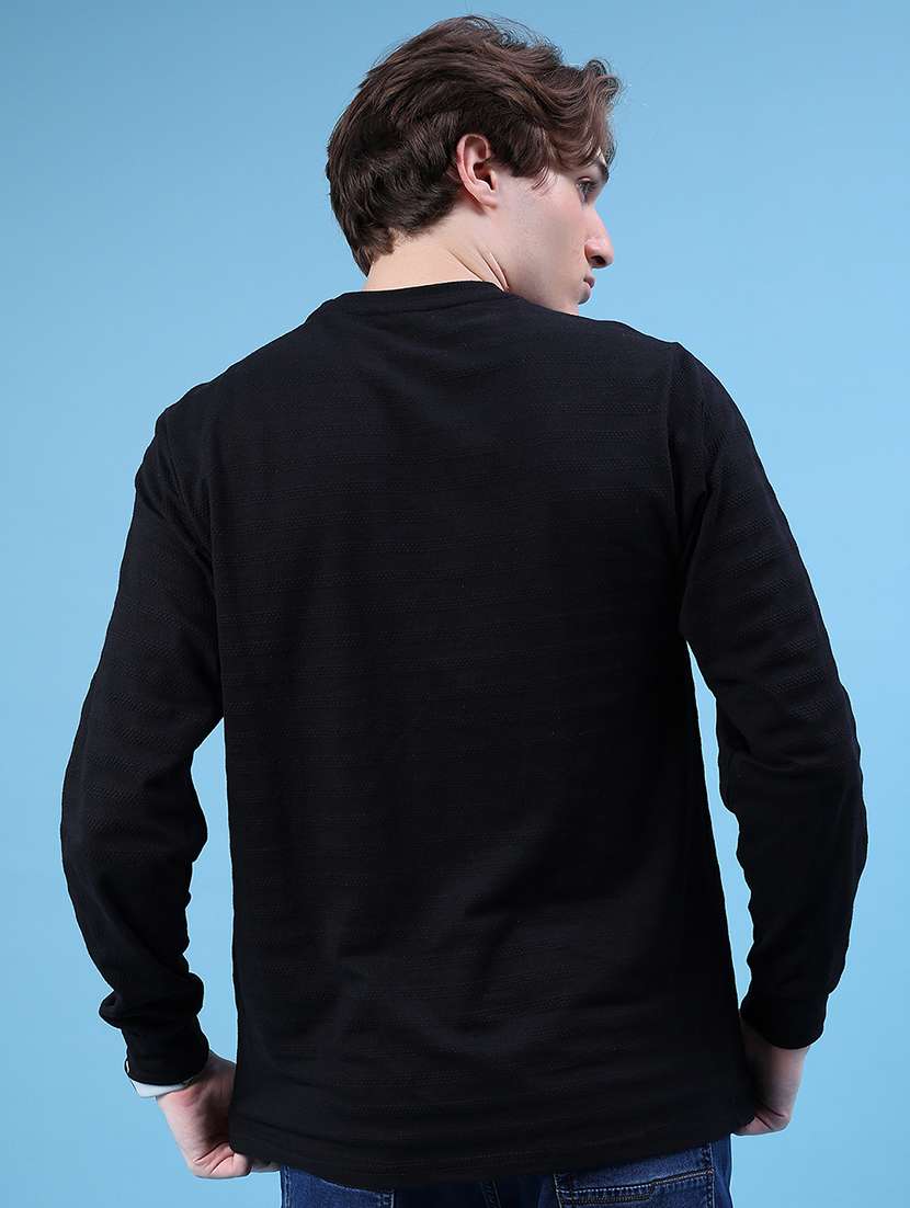 men self design long sleeve regular fit t-shirt - 21918504 -  Standard Image - 2