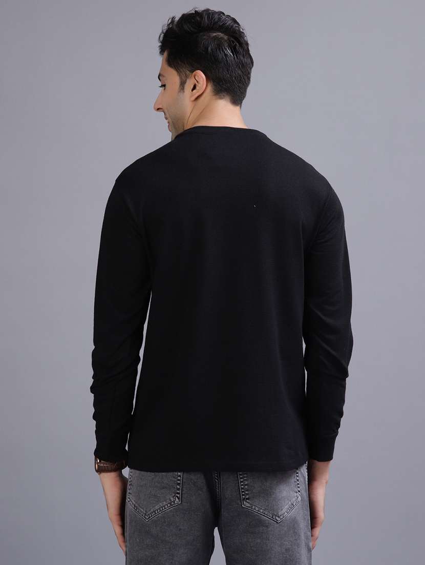 men solid long sleeve regular fit t-shirt - 21918505 -  Standard Image - 2