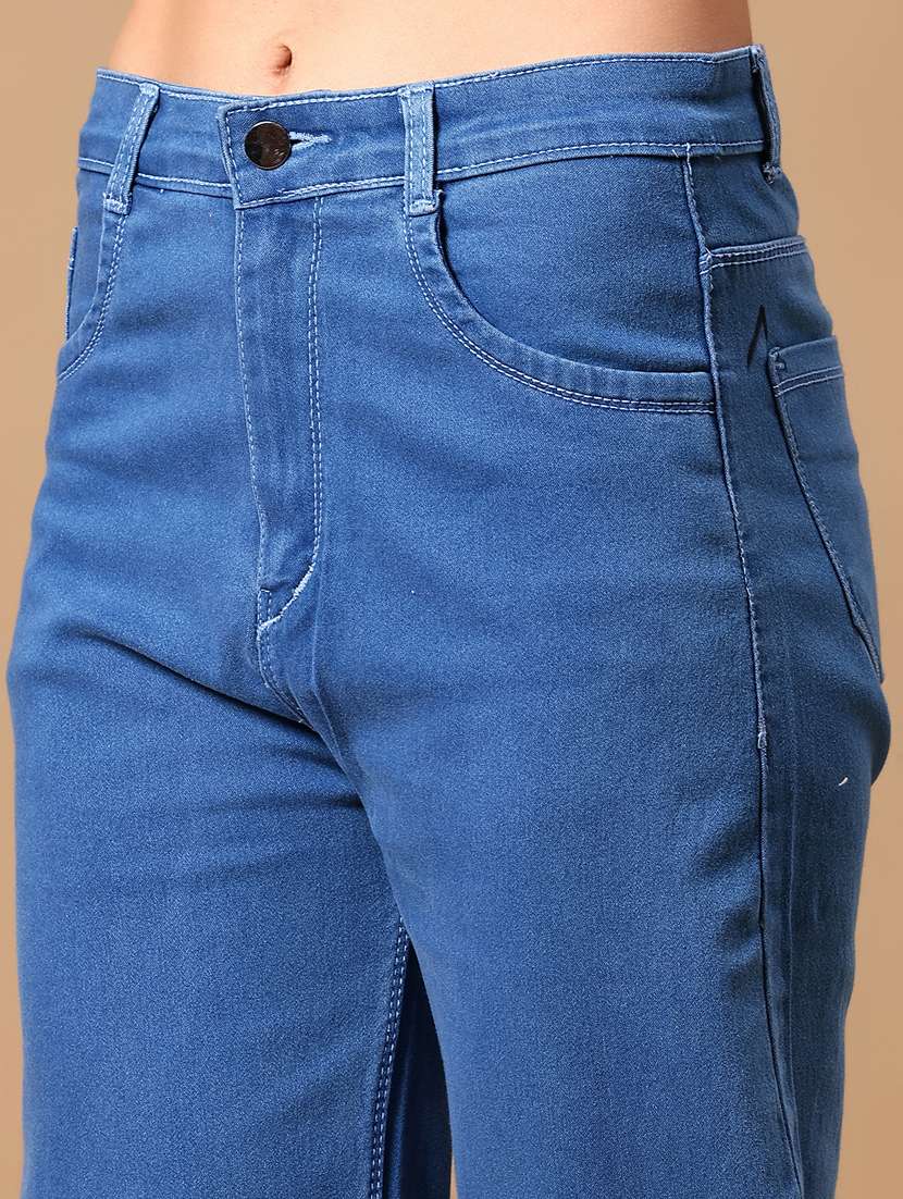 women solid mid rise straight fit jean - 21918582 -  Standard Image - 2