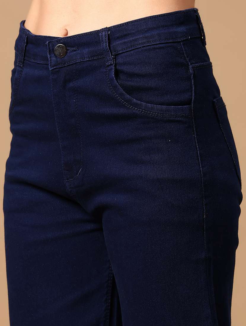 women solid mid rise straight fit jean - 21918583 -  Standard Image - 2