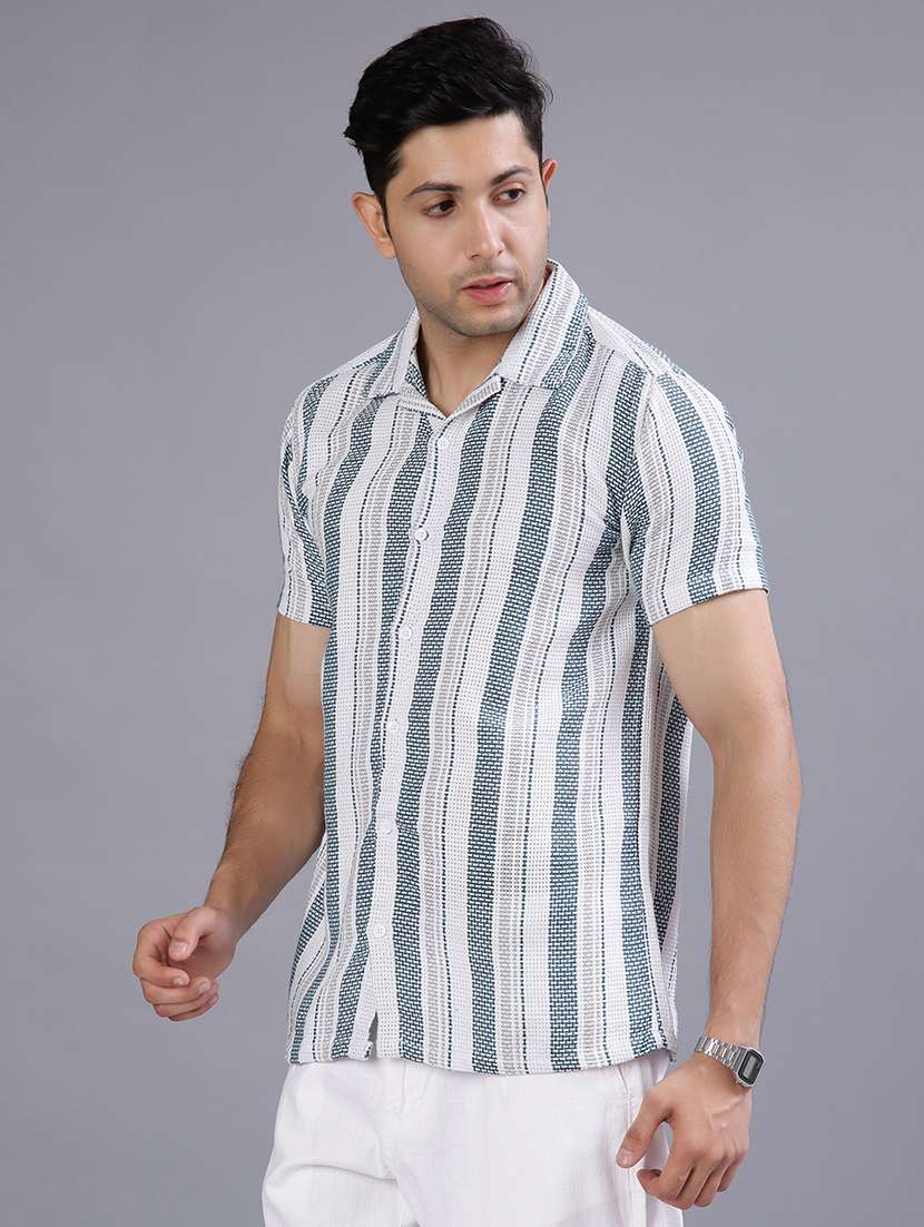 men striped short sleeve regular fit t-shirt - 21918630 -  Standard Image - 2