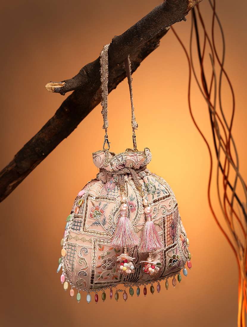 women embroidered potli bag