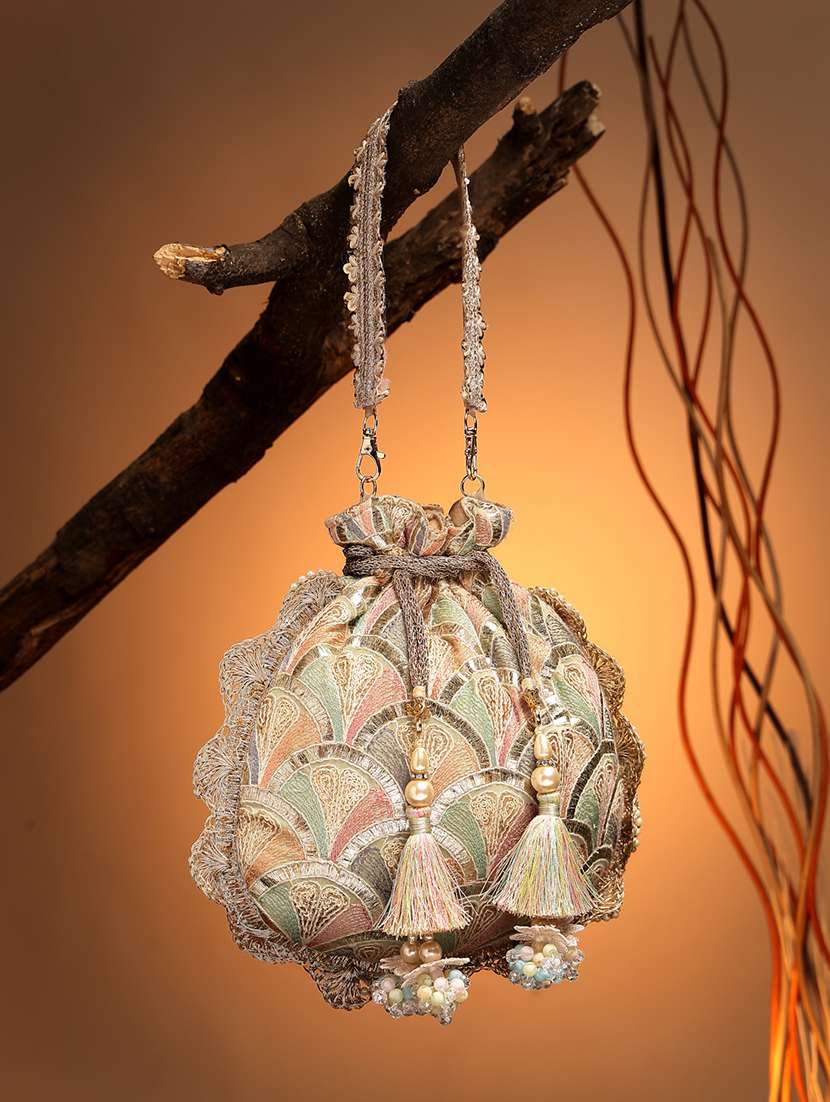 women embroidered potli bag