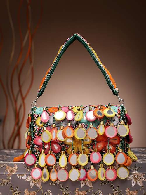 green velvet fold over clutch
