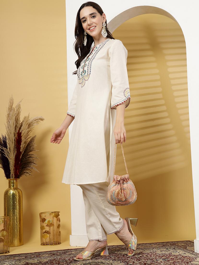 coral faux silk ethnic potli - 21918682 - Standard Image - 7