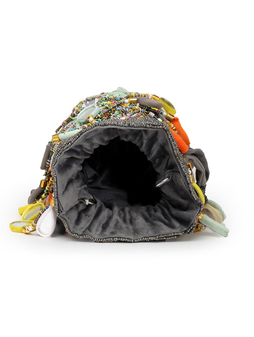 women mirror work & embellished potli bag - 21918686 - Standard Image - 2