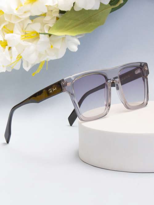 ted smith unisex brown premium italian acetate sunglasses with polarized lenses. - 21918727 -  Standard Image - 0