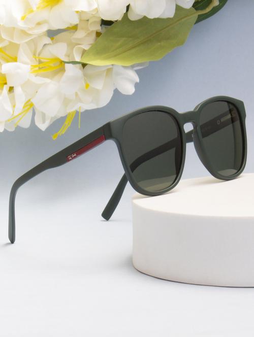 ted smith unisex brown premium italian acetate sunglasses with polarized lenses. - 21918731 -  Standard Image - 0