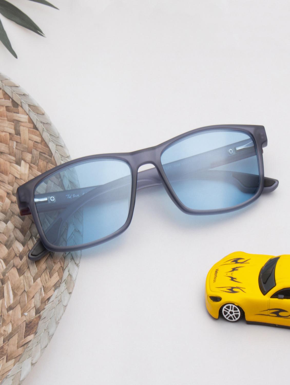 ted smith unisex brown premium italian acetate sunglasses with polarized lenses. - 21918742 -  Zoom Image - 0