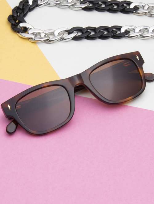 ted smith unisex pink graded premium italian acetate sunglasses with polarized lenses. - 21918756 -  Standard Image - 0