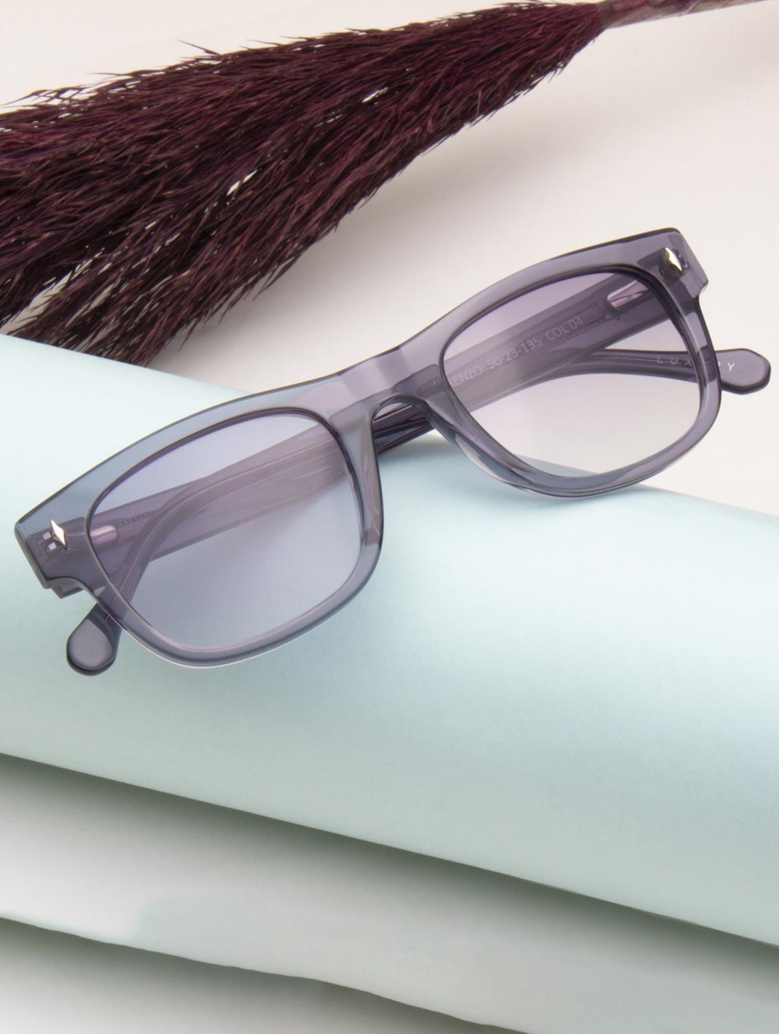 ted smith unisex pink graded premium italian acetate sunglasses with polarized lenses. - 21918757 - Zoom Image - 0