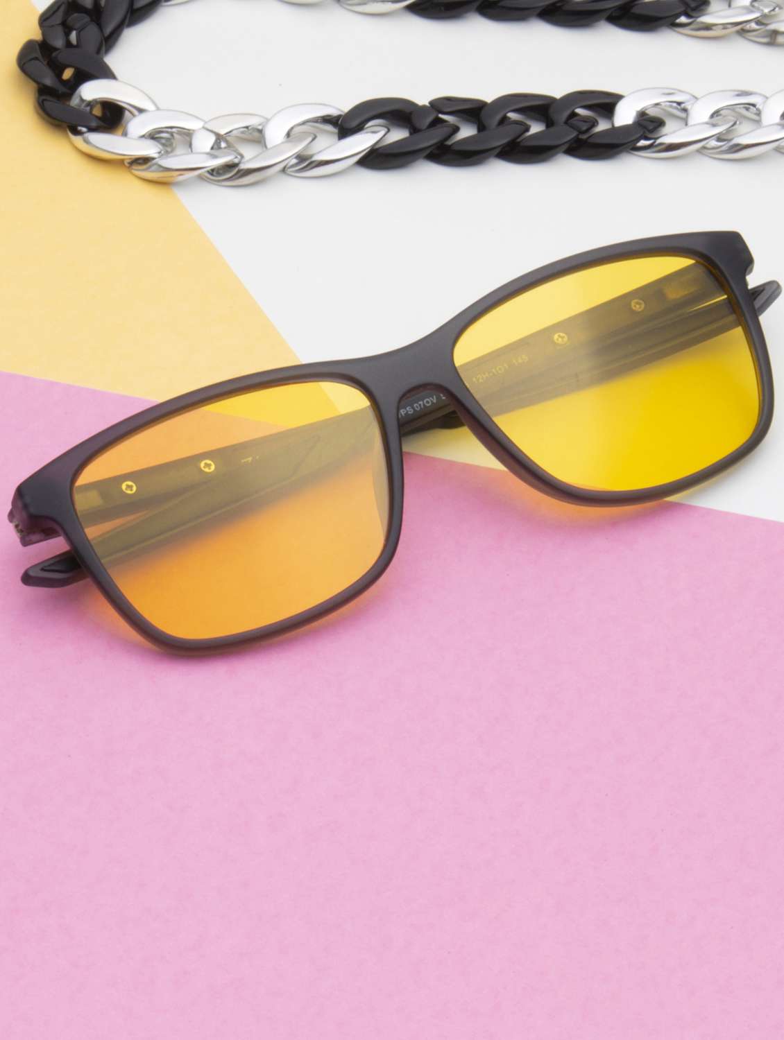 ted smith unisex light brown premium italian acetate sunglasses with polarized lenses.