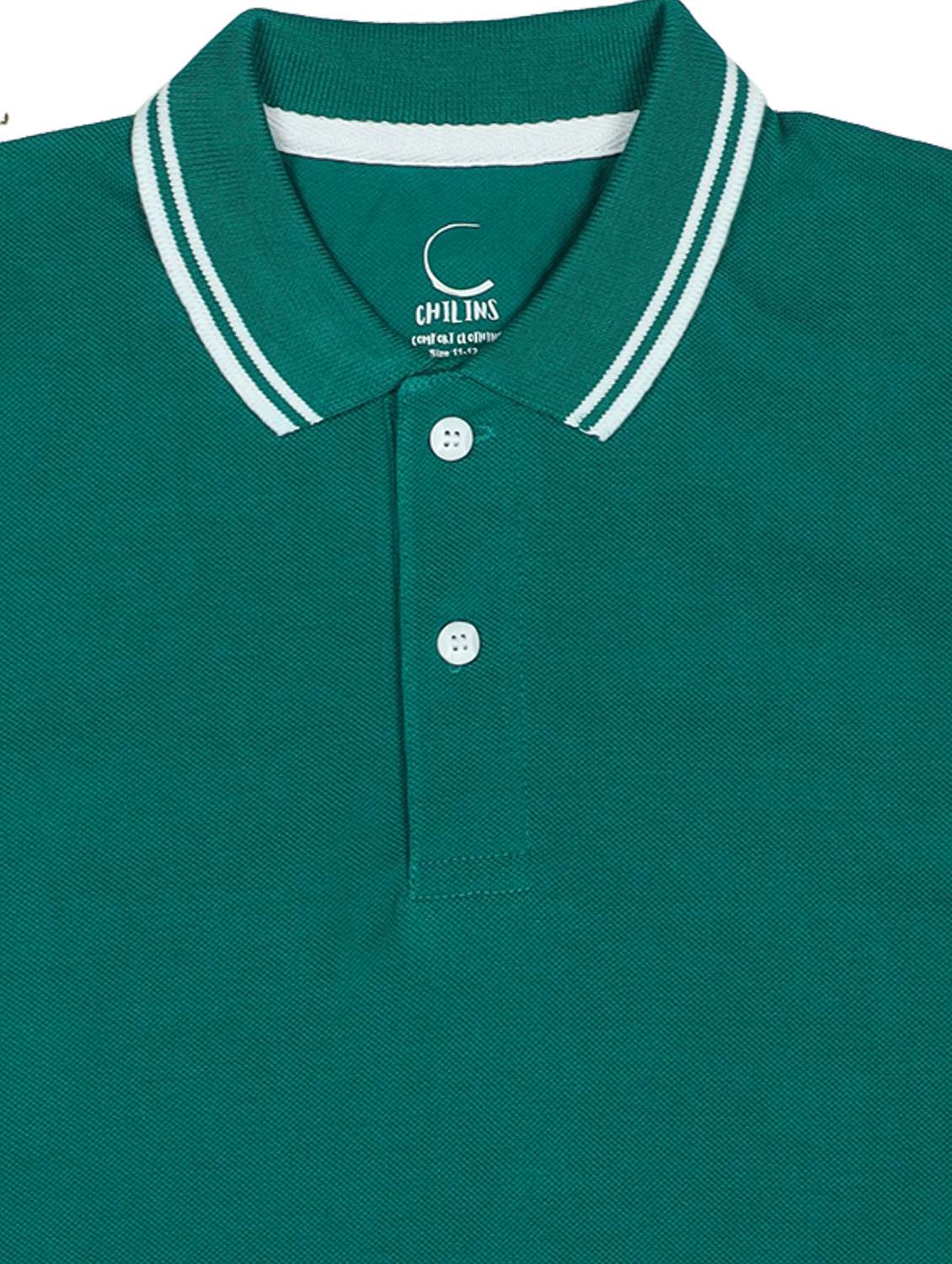 boys solid short sleeves polo t-shirt - 21919637 -  Standard Image - 2