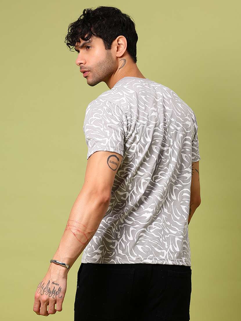 Men Printed Short Sleeve Regular Fit T-shirt - 21919681 -  Standard Image - 2
