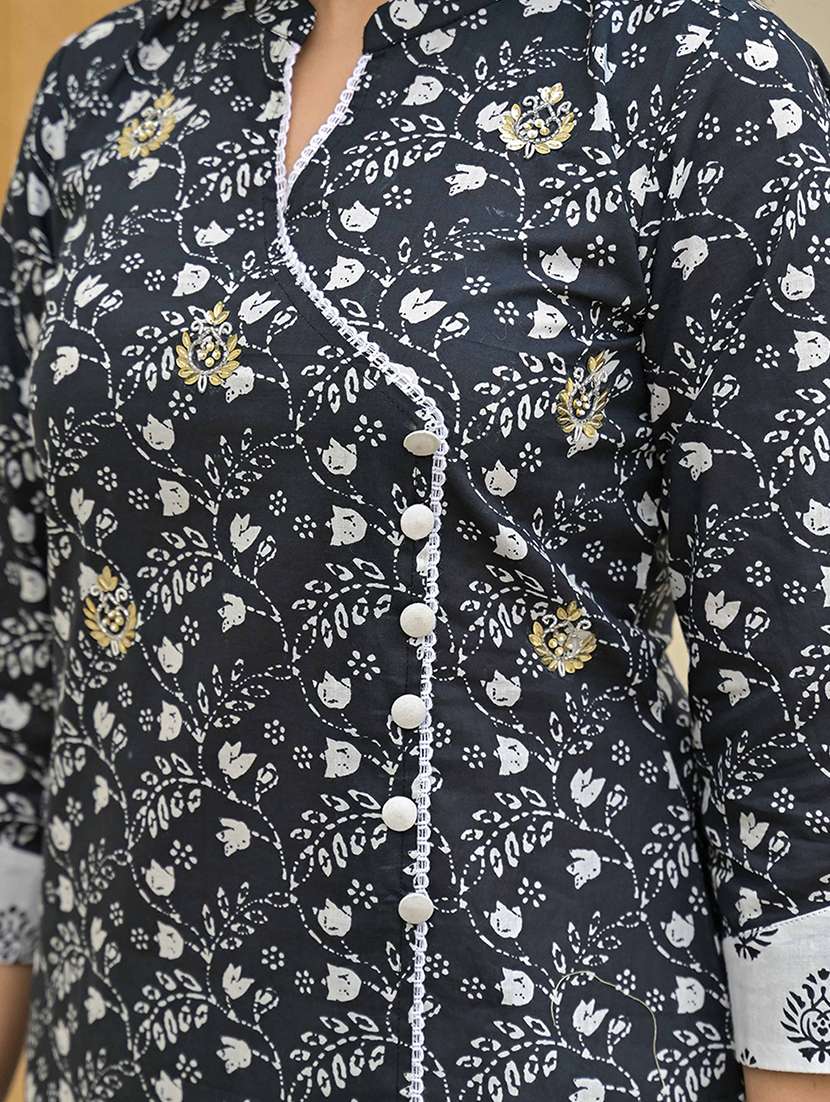 women three quarter sleeve kurta pant with dupatta set - 21919876 -  Standard Image - 7