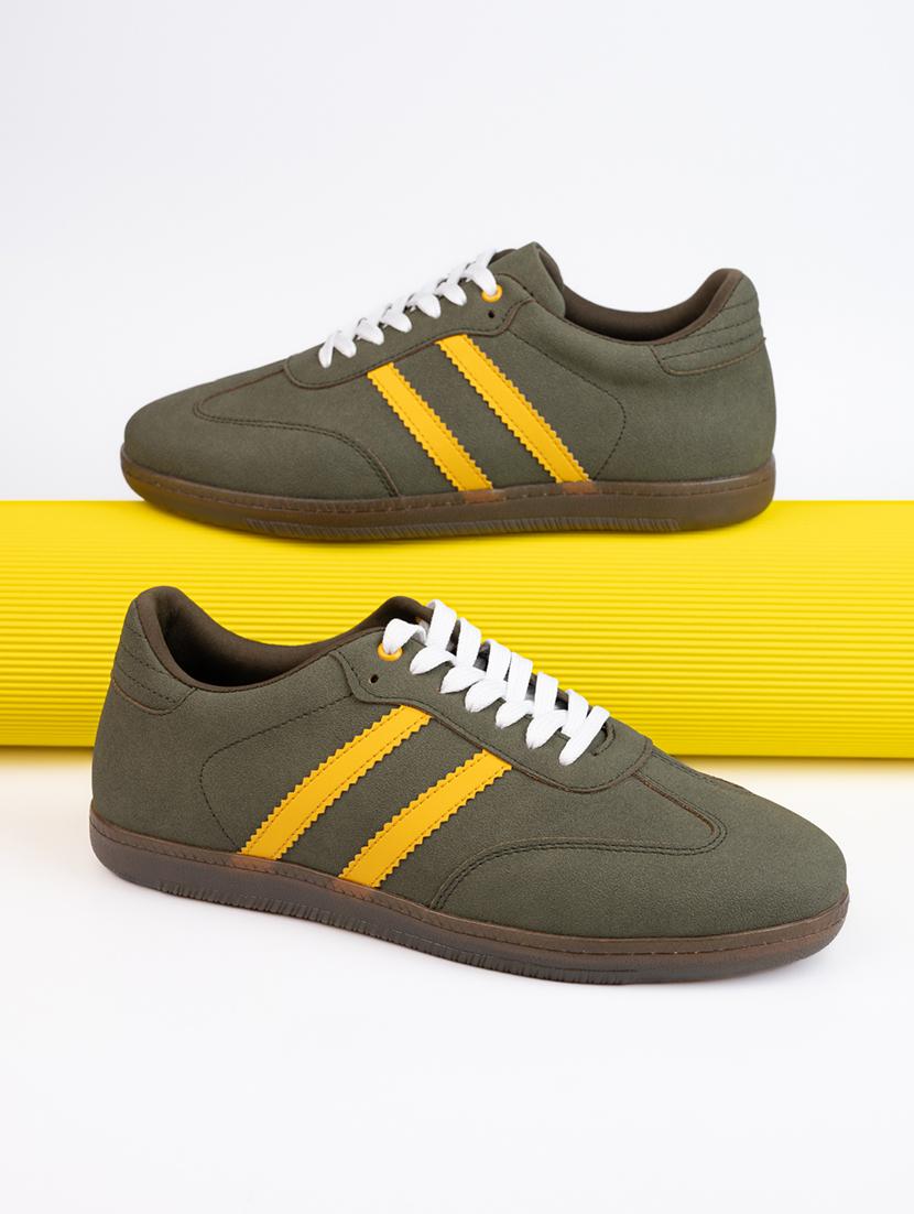 men olive lace up sneaker - 21919912 - Zoom Image - 0