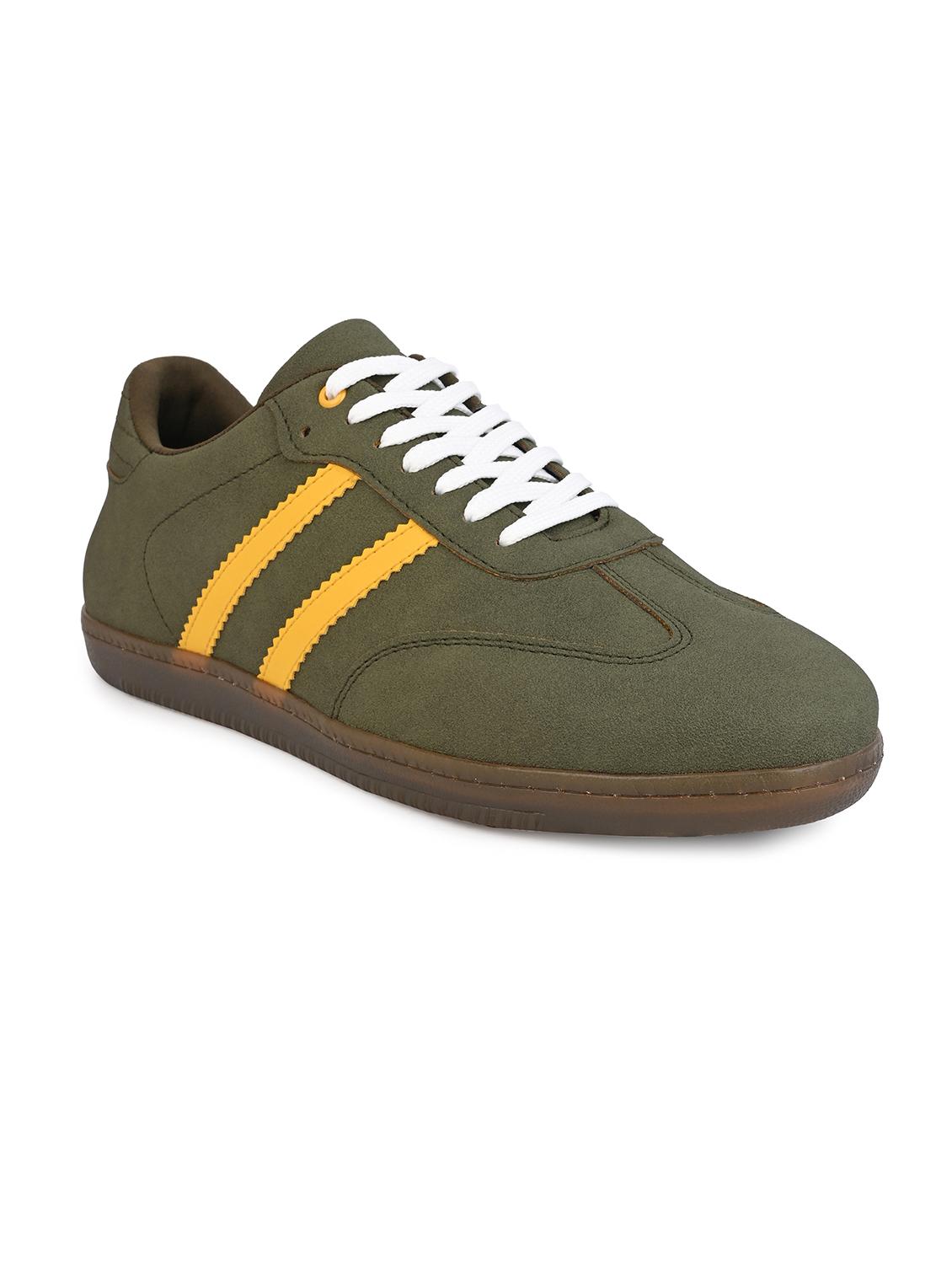 men olive lace up sneaker - 21919912 - Standard Image - 2