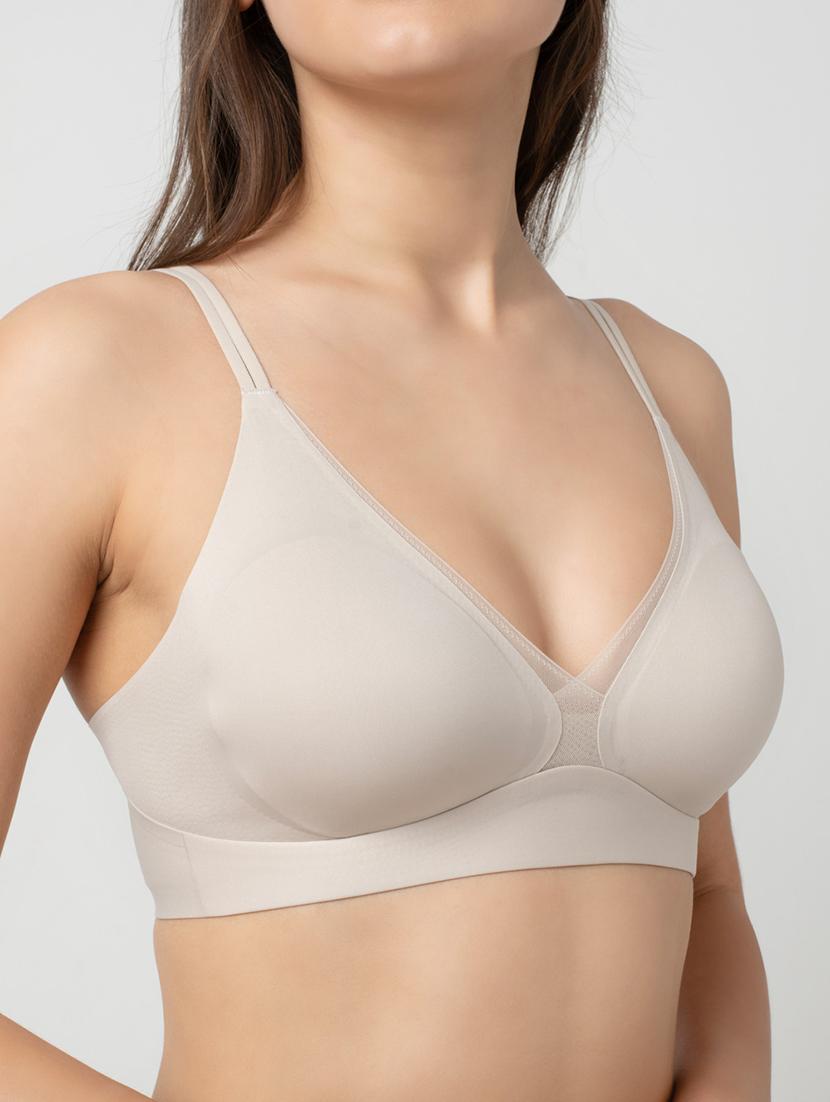 women solid lightly padded t-shirt bra - 21920143 - Standard Image - 2