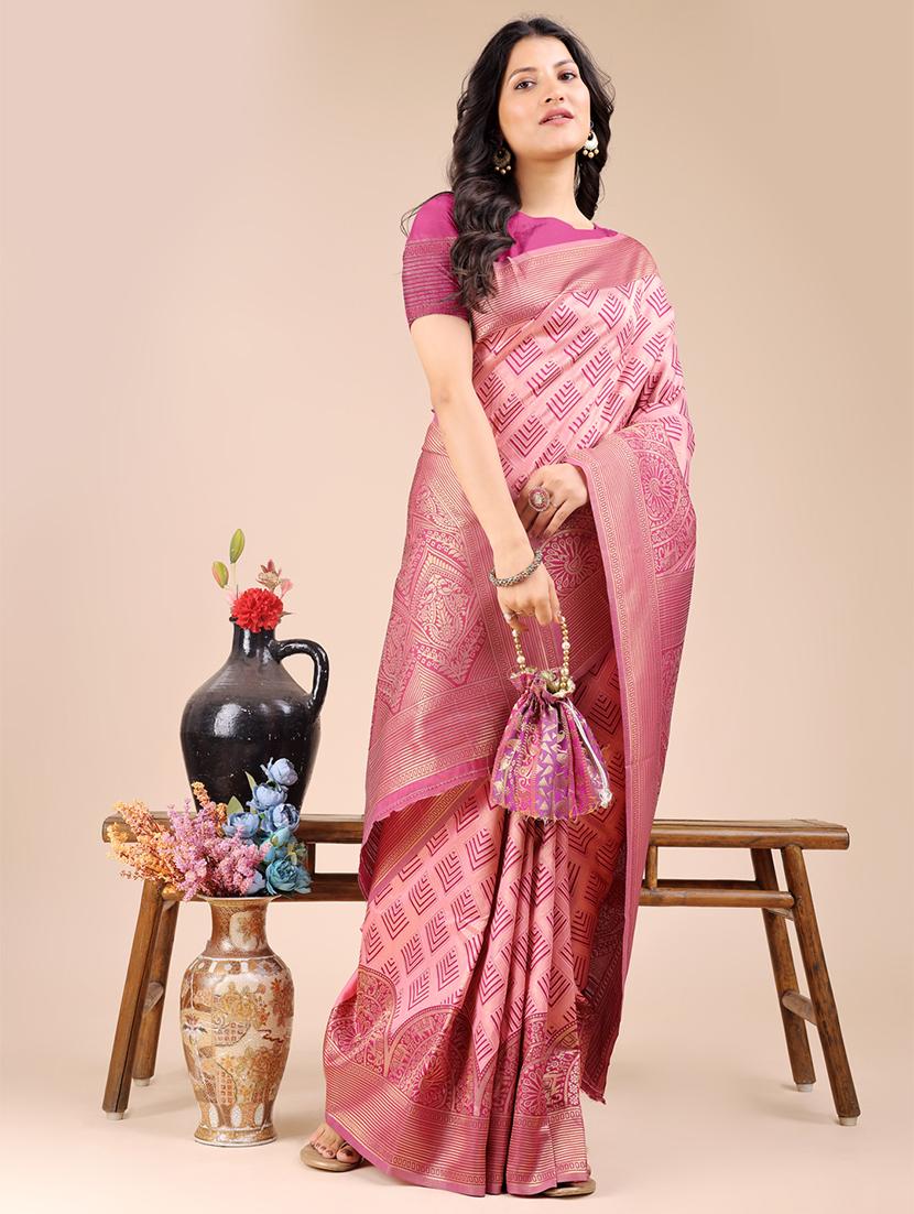 women self design banarasi saree with blouse - 21920355 - Standard Image - 2