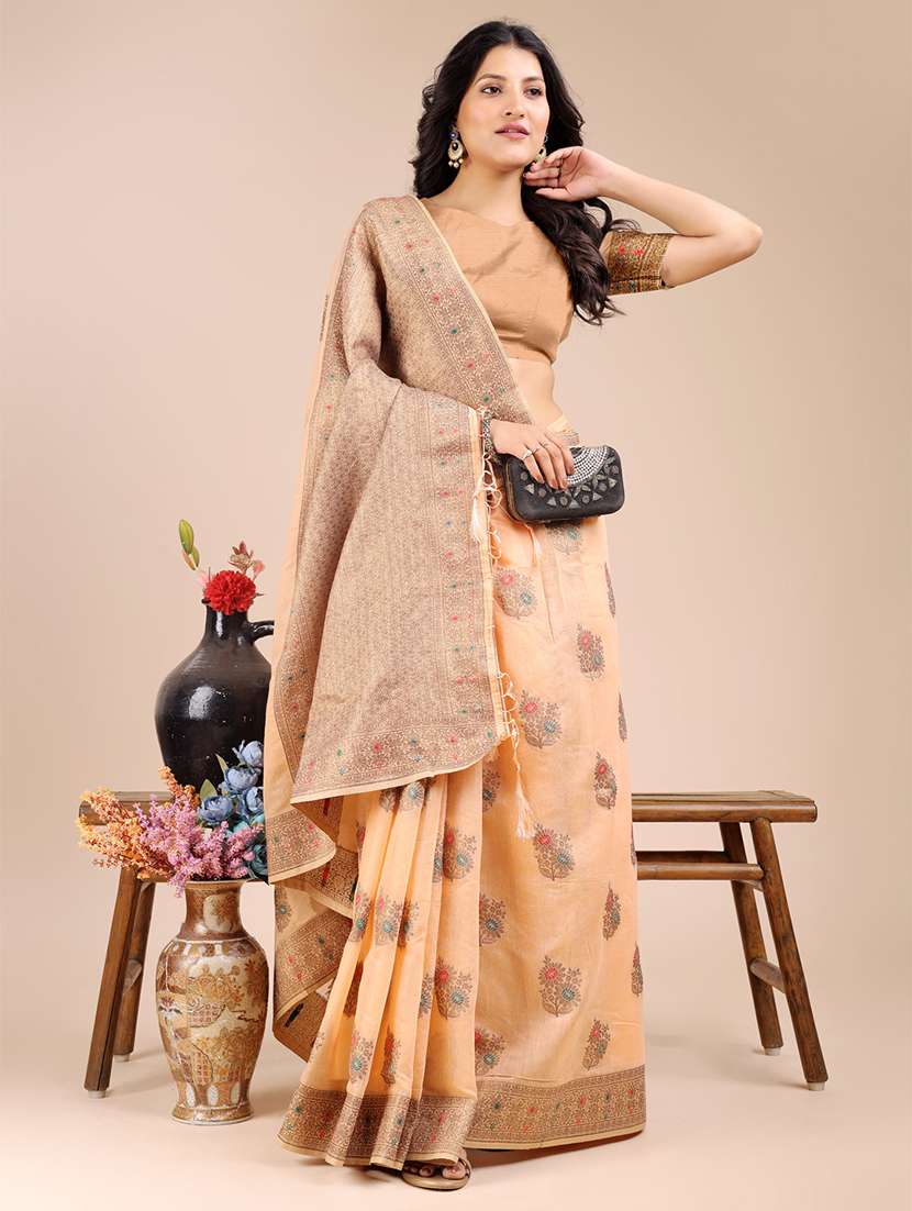 women self design bordered saree with blouse - 21920363 -  Standard Image - 2