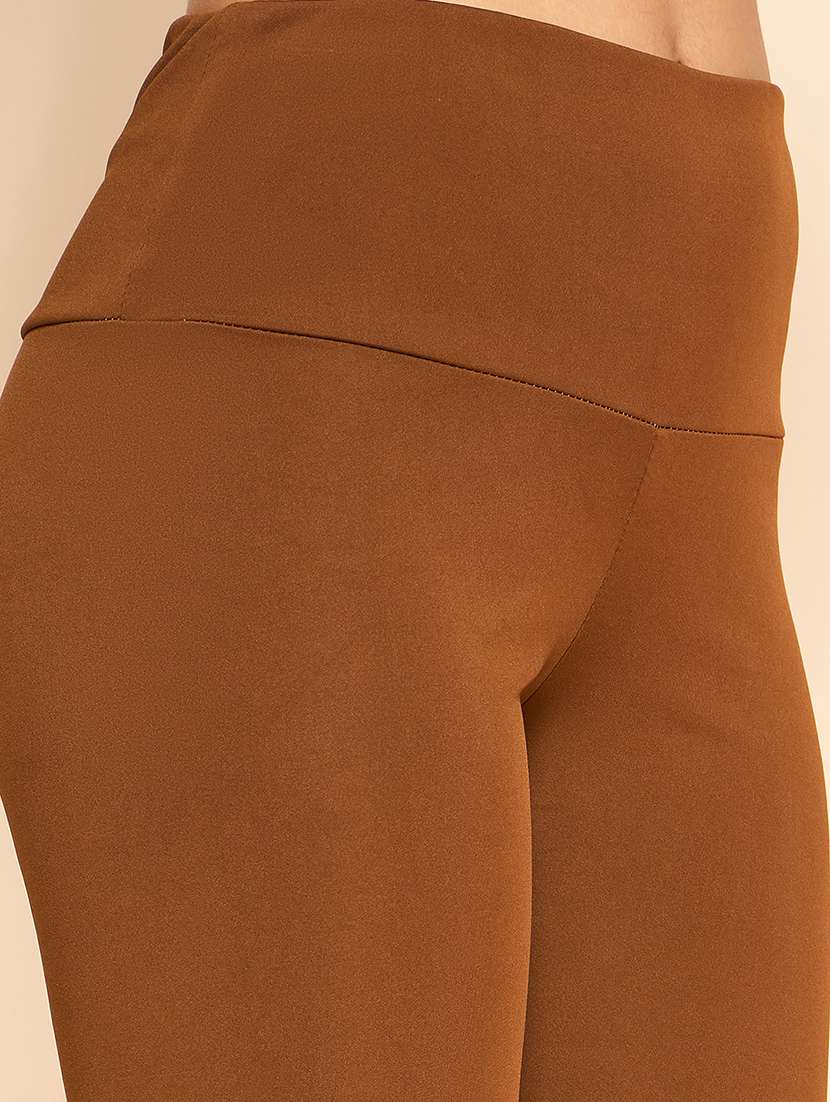 women solid high rise cycling shorts - 21920526 -  Standard Image - 2
