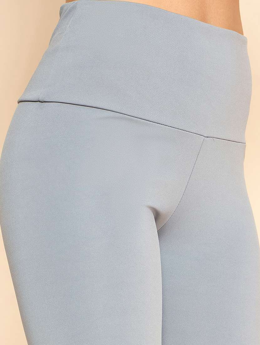 women solid high rise cycling shorts - 21920528 -  Standard Image - 2