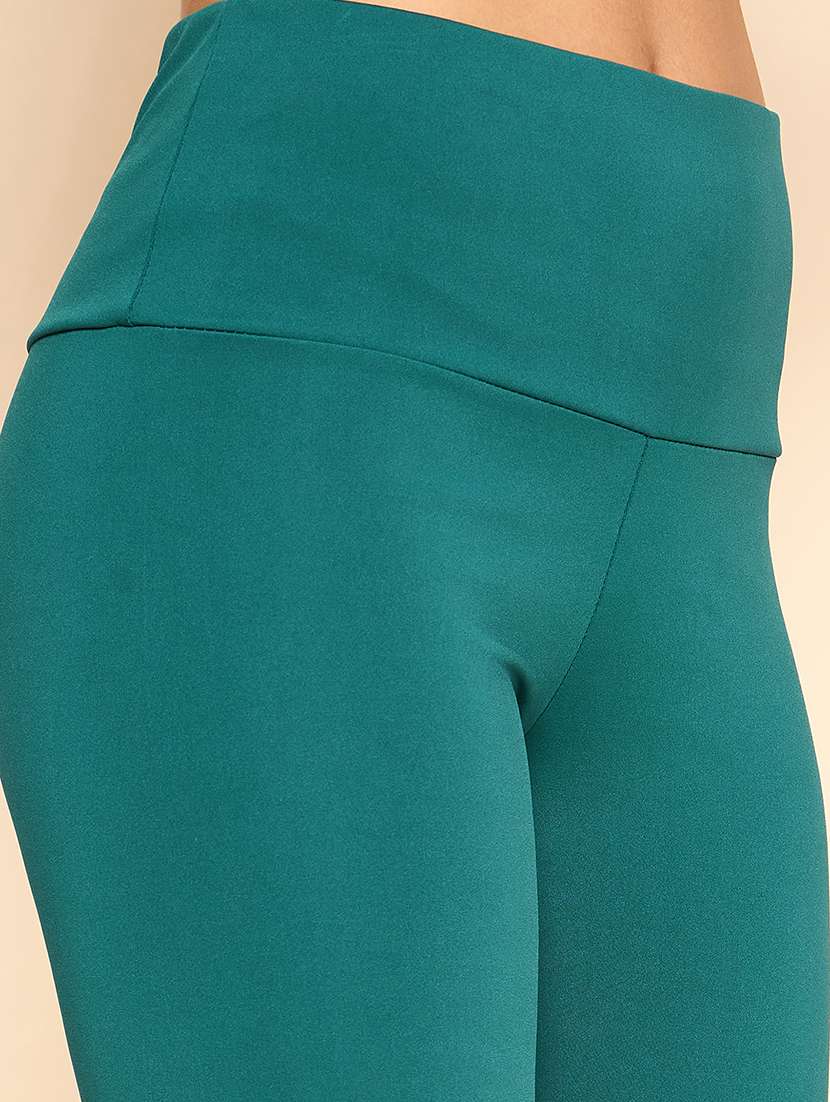 women solid high rise cycling shorts - 21920535 -  Standard Image - 2