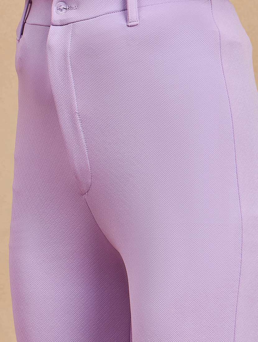 women solid high rise bootcut trouser - 21920900 -  Standard Image - 2