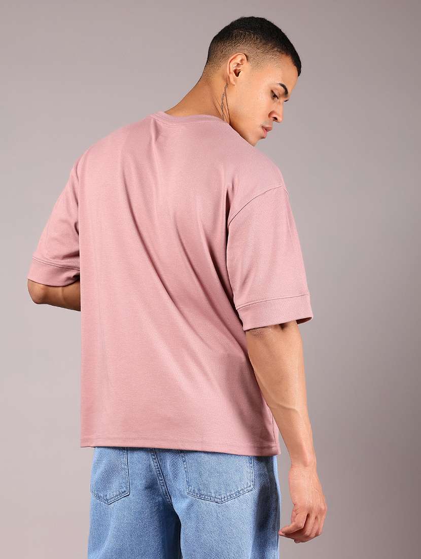 men solid short sleeves oversized t-shirt - 21921129 -  Standard Image - 2