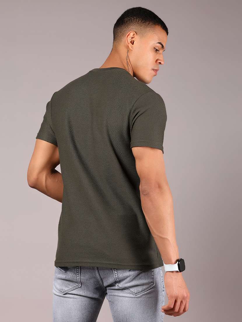 men solid short sleeves regular fit t-shirt - 21921138 -  Standard Image - 2