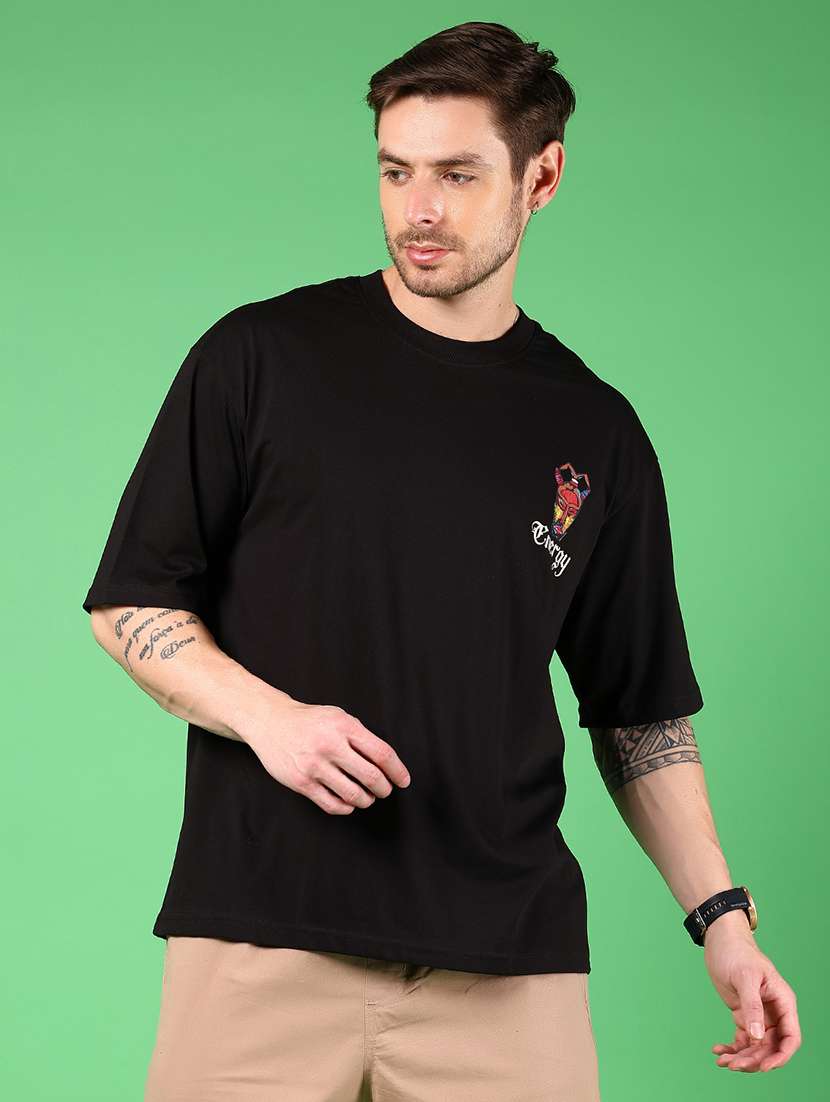 men printed short sleeves loose fit t-shirt - 21921144 - Standard Image - 2