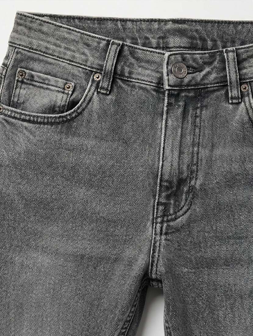 men washed high rise full length tapered jeans - 21922171 -  Standard Image - 2