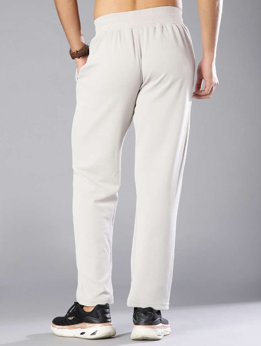 men solid mid rise full length track pant - 21922319 -  Standard Image - 2