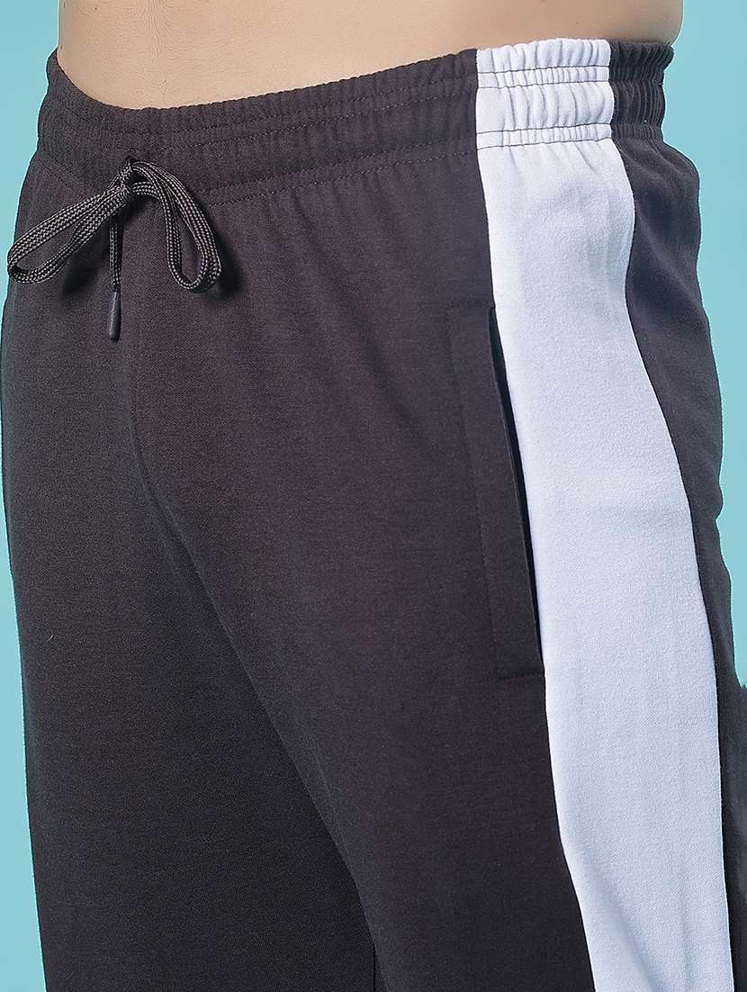 men side taped mid rise full length track pant - 21922325 -  Standard Image - 2