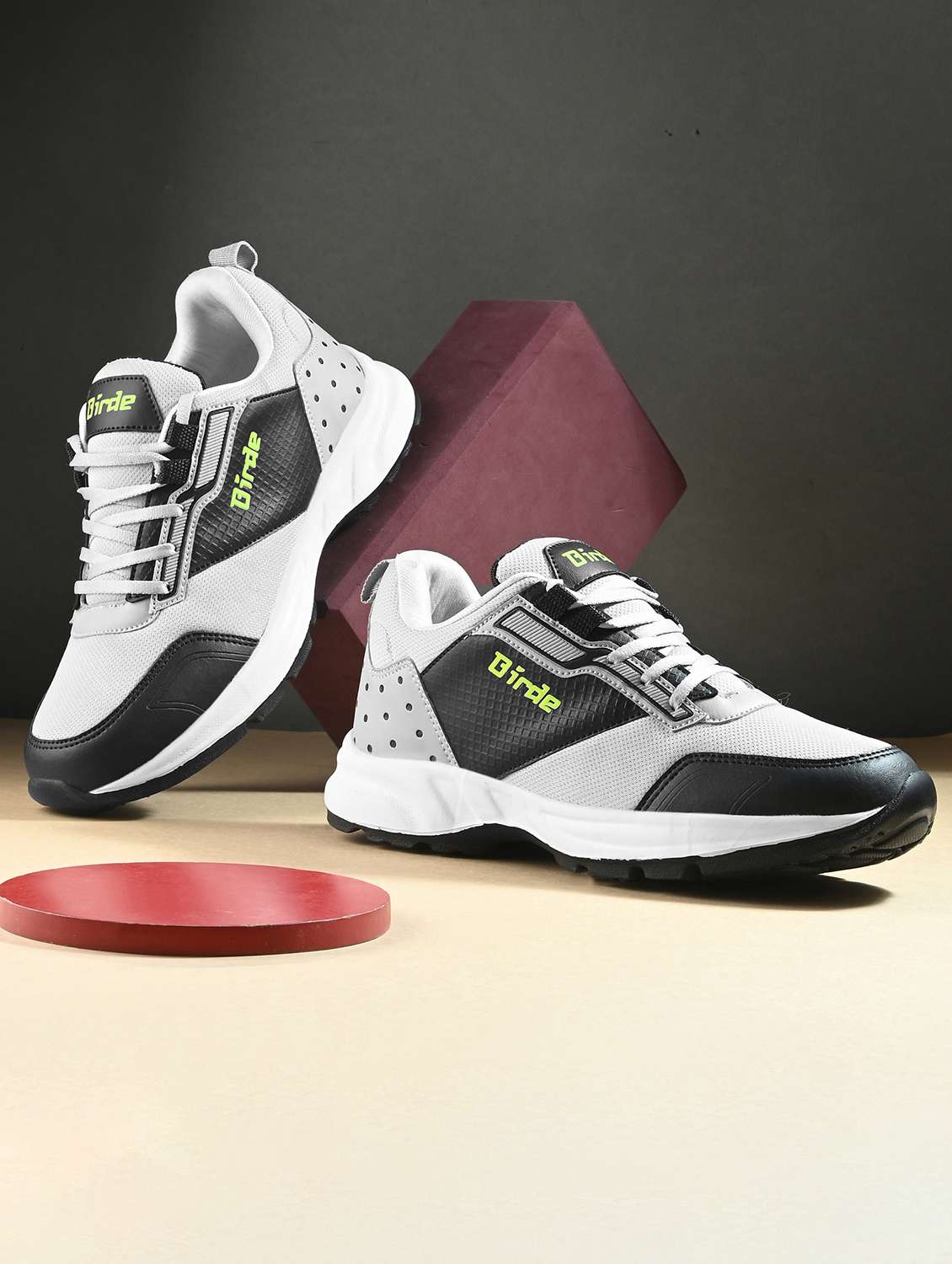 men grey lace-up sport shoe - 21922374 - Zoom Image - 0