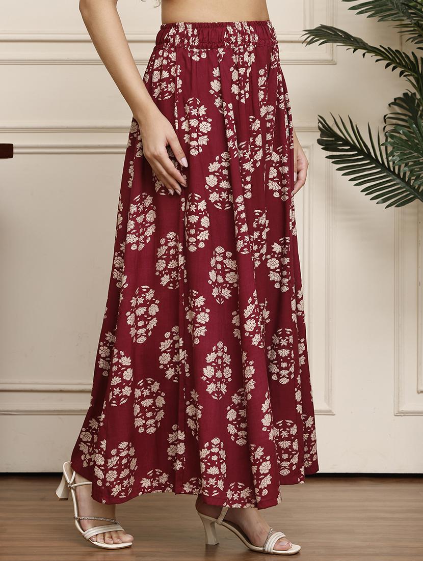 women floral printed flared palazzo - 21922580 - Standard Image - 2