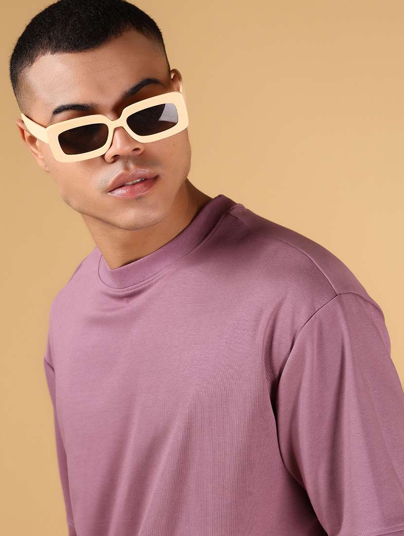 men solid short sleeves oversized t-shirt - 21922632 -  Standard Image - 2