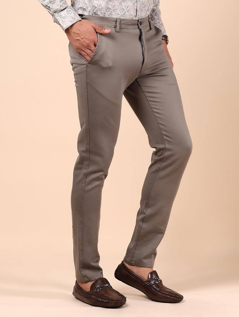 men solid mid rise regular fit chinos - 21922843 - Standard Image - 2