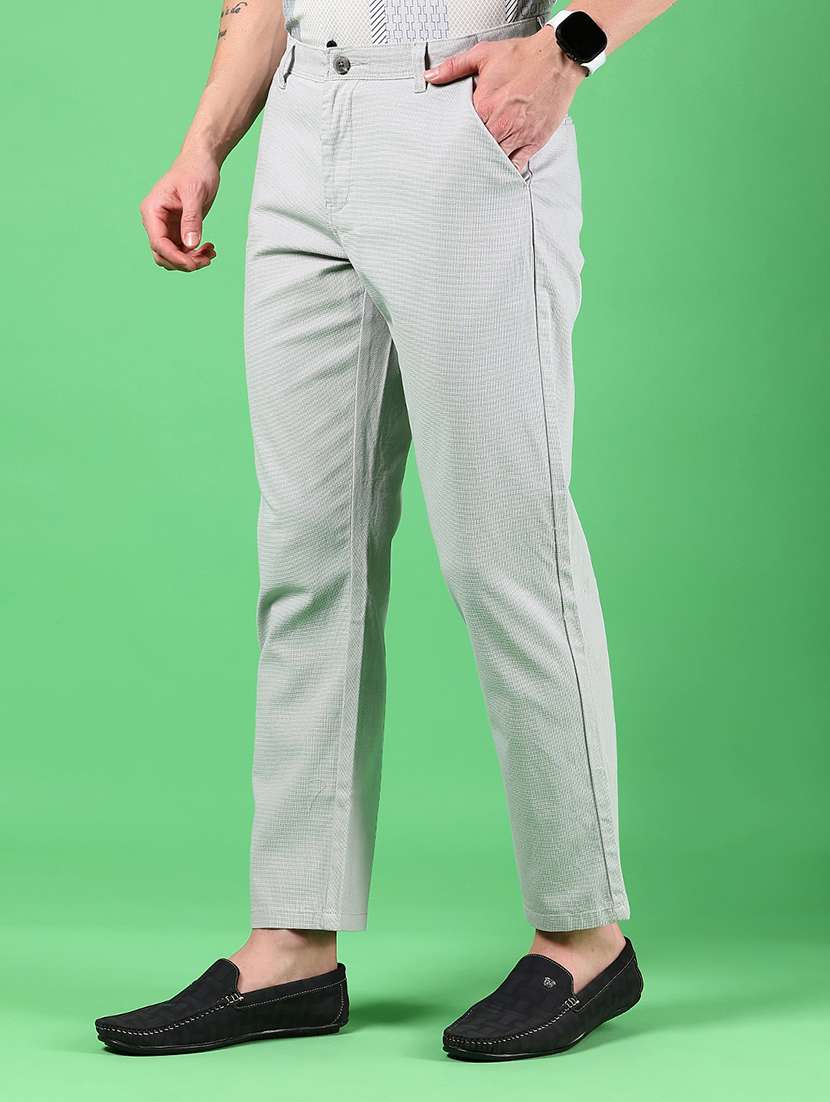 men solid mid rise regular fit chinos  - 21922855 -  Standard Image - 2