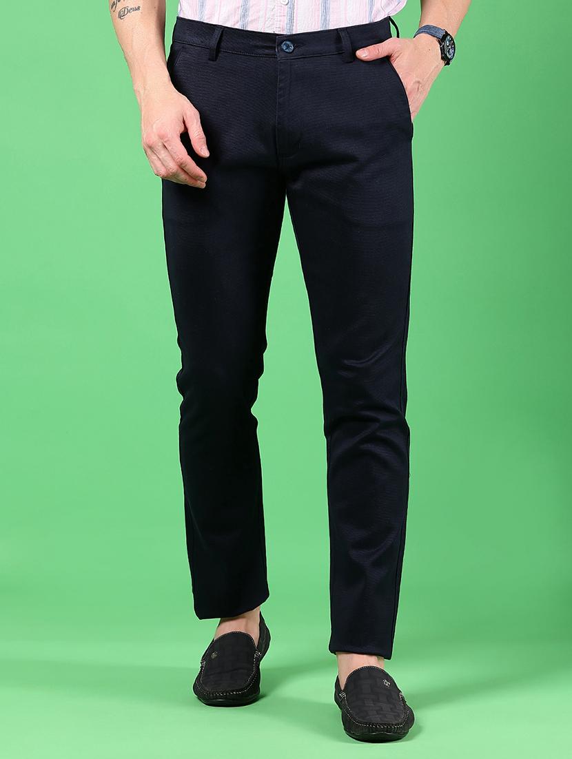 men solid mid rise slim fit chinos - 21922874 - Zoom Image - 0