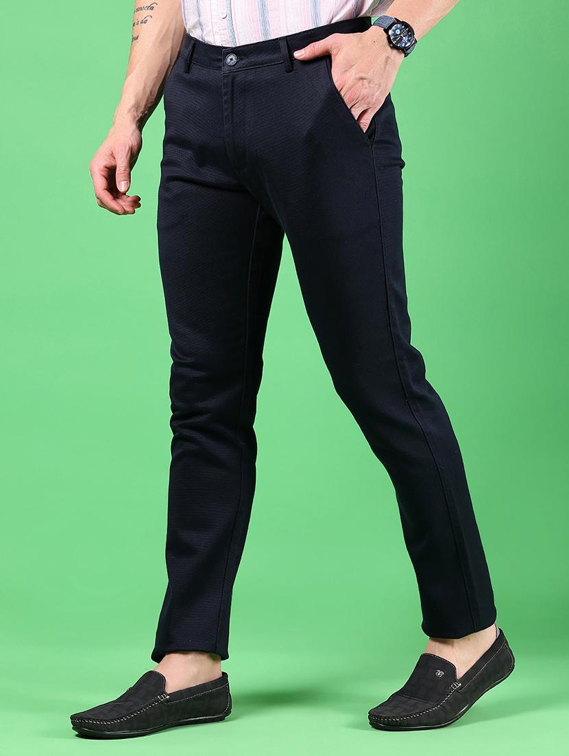men solid mid rise slim fit chinos - 21922874 - Standard Image - 2