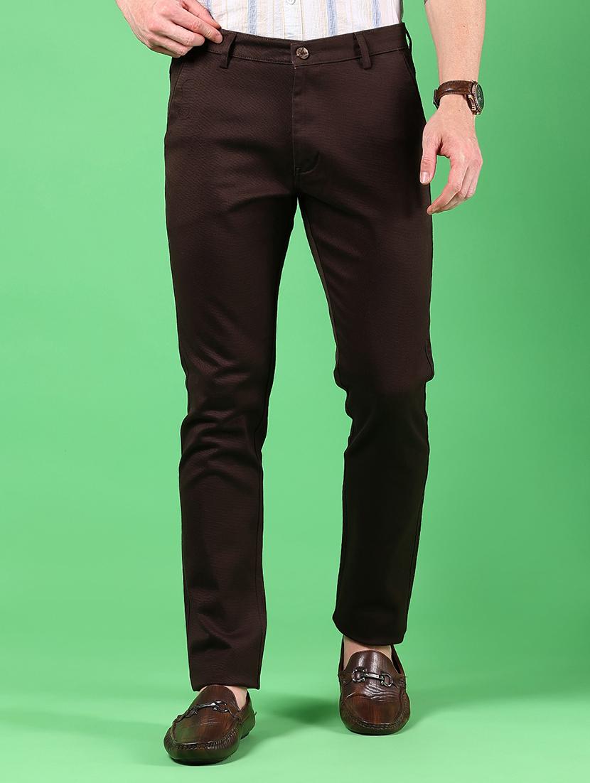 men solid mid rise regular fit chinos - 21922875 - Zoom Image - 0